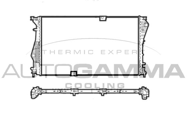 AUTOGAMMA Radiaator,mootorijahutus 107449