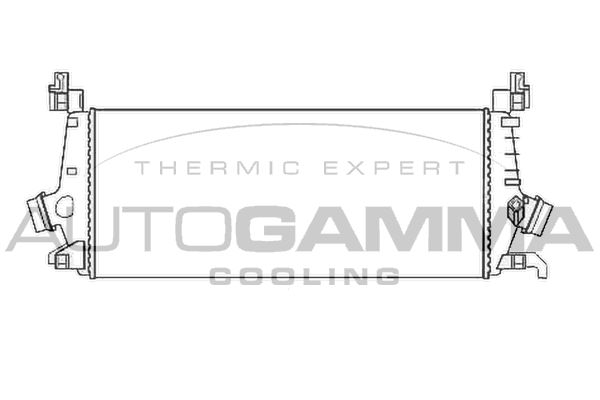 AUTOGAMMA Kompressoriõhu radiaator 107483