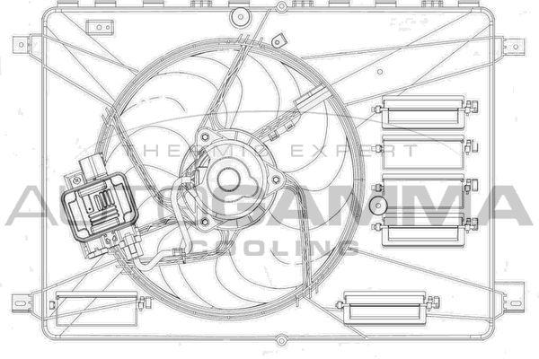 AUTOGAMMA Вентилятор, охлаждение двигателя GA200910