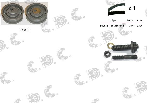 AUTOKIT Hammasrihma komplekt 04.5068