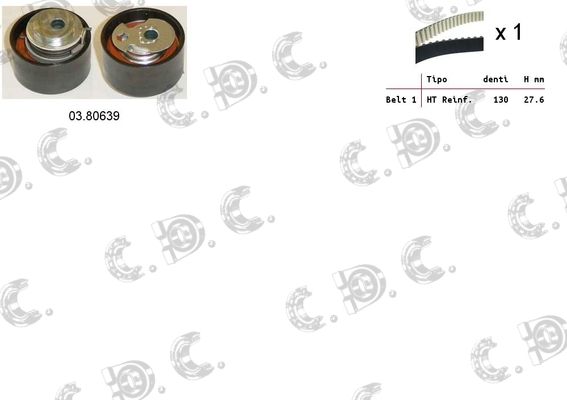 AUTOKIT Hammasrihma komplekt 04.5109