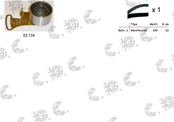 AUTOKIT Hammasrihma komplekt 04.5139