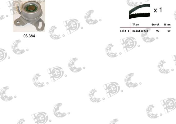 AUTOKIT Hammasrihma komplekt 04.5154