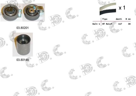 AUTOKIT Hammasrihma komplekt 04.5321