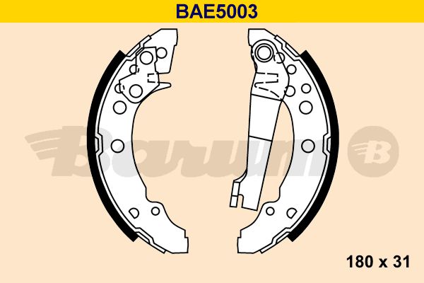 BARUM Комплект тормозных колодок BAE5003