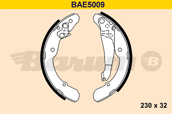 BARUM Комплект тормозных колодок BAE5009