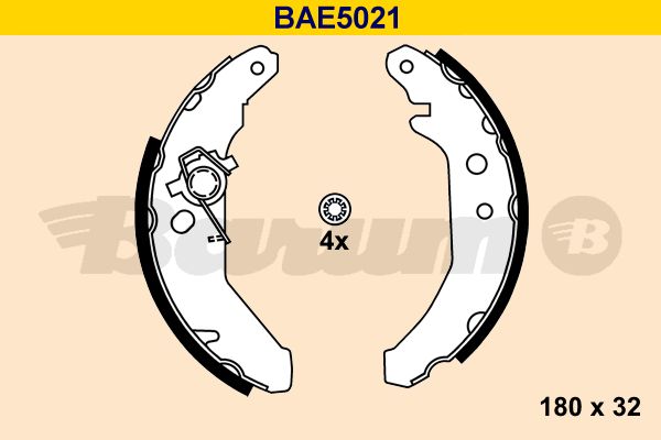 BARUM Piduriklotside komplekt BAE5021