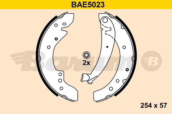 BARUM Комплект тормозных колодок BAE5023