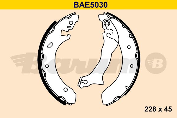 BARUM Комплект тормозных колодок BAE5030