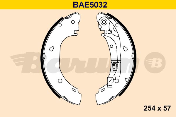 BARUM Piduriklotside komplekt BAE5032