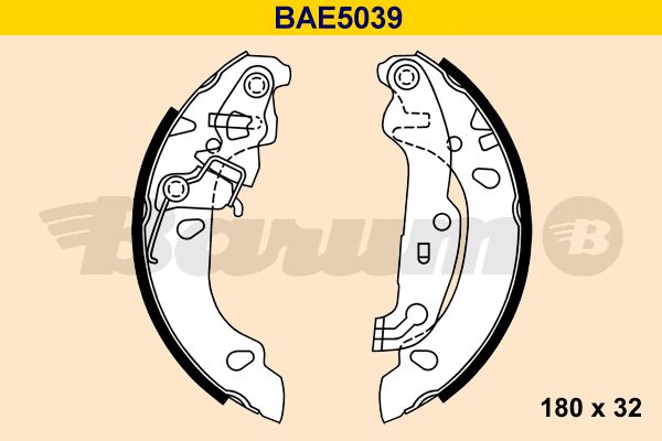 BARUM Piduriklotside komplekt BAE5039