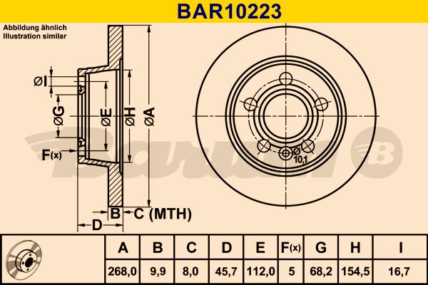 BARUM Piduriketas BAR10223