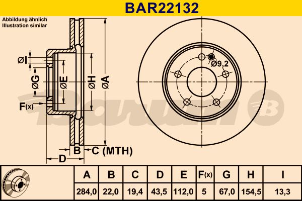 BARUM Piduriketas BAR22132