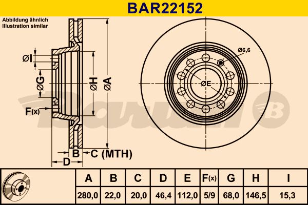 BARUM Piduriketas BAR22152