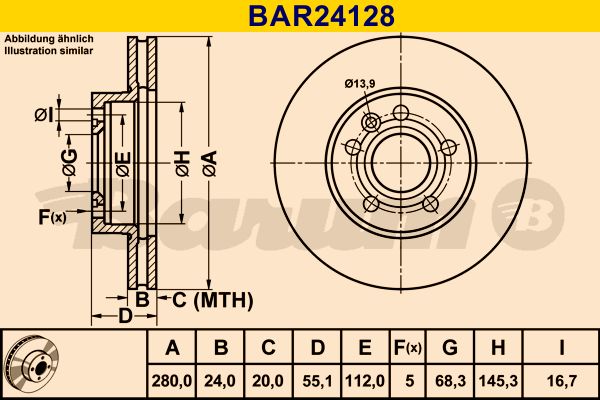 BARUM Piduriketas BAR24128