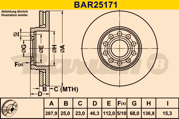 BARUM Piduriketas BAR25171