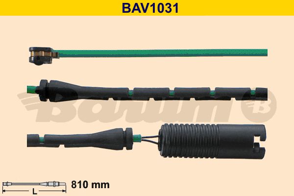 BARUM Сигнализатор, износ тормозных колодок BAV1031