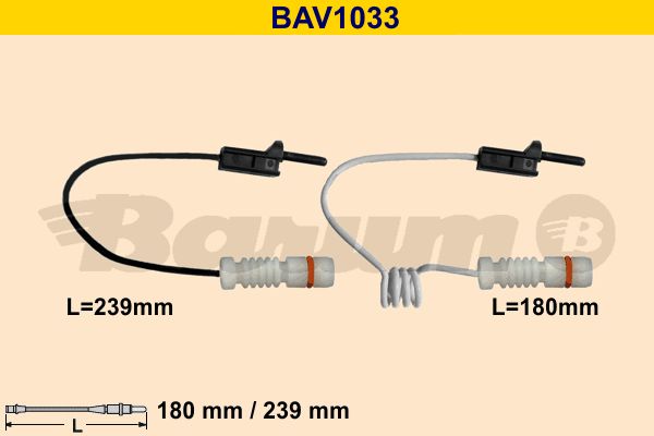 BARUM Сигнализатор, износ тормозных колодок BAV1033