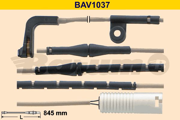 BARUM Сигнализатор, износ тормозных колодок BAV1037