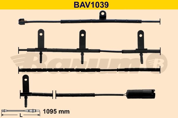 BARUM Hoiatuskontakt, piduriklotsi kulumine BAV1039