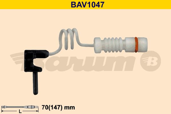 BARUM Сигнализатор, износ тормозных колодок BAV1047