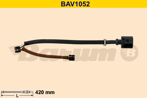 BARUM Сигнализатор, износ тормозных колодок BAV1052