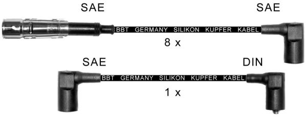 BBT Комплект проводов зажигания ZK410