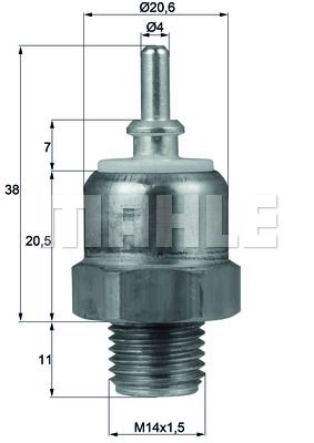 BEHR Temperatuurilülitus,radiaatorivent. TSW 45