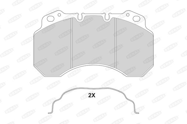 BERAL Комплект тормозных колодок, дисковый тормоз 2909925004145724