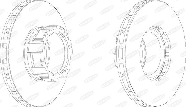 BERAL Тормозной диск BCR162A