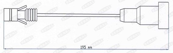 BERAL Сигнализатор, износ тормозных колодок UAI203