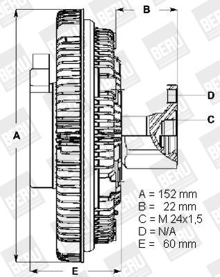 BERU Sidur, radiaatoriventilaator LK014