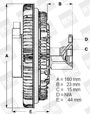 BERU Sidur, radiaatoriventilaator LK036