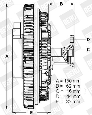 BERU Sidur, radiaatoriventilaator LK068