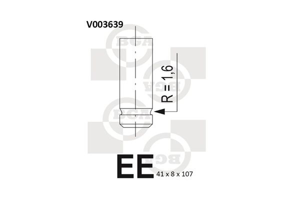 BGA Впускной клапан V003639