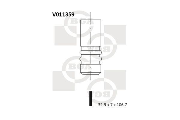 BGA Впускной клапан V011359