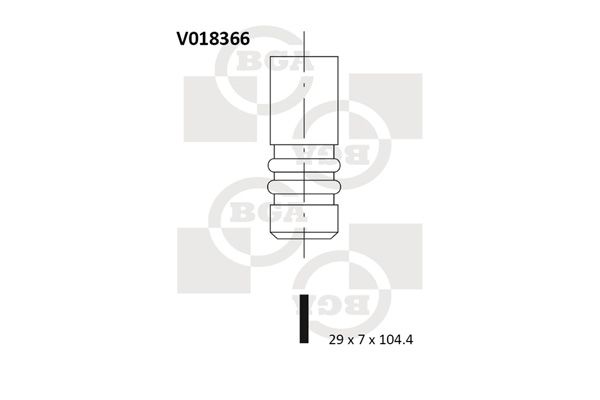 BGA Выпускной клапан V018366