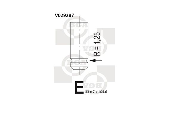 BGA Впускной клапан V029287