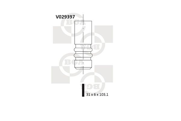BGA Впускной клапан V029397