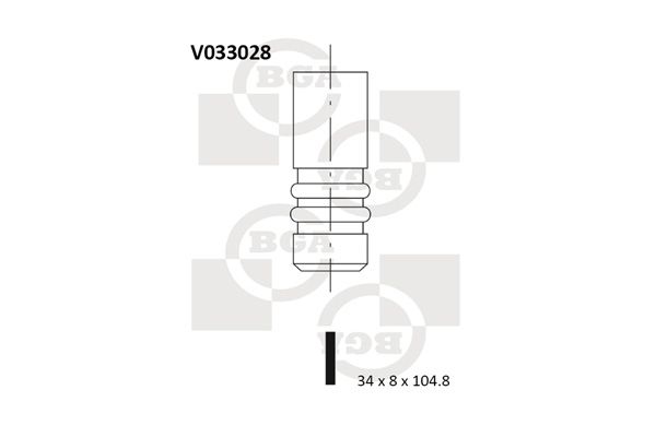 BGA Впускной клапан V033028