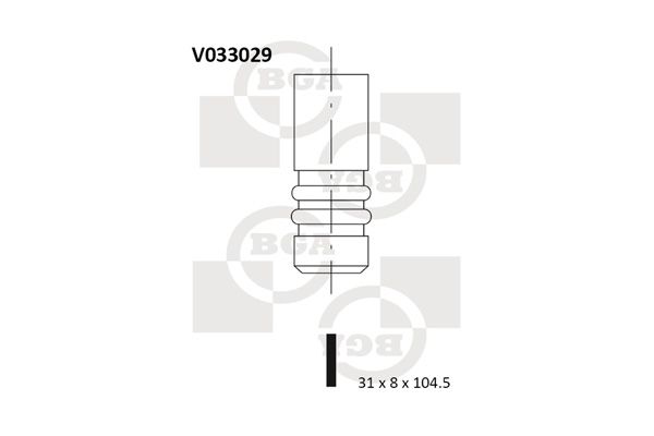 BGA Väljalaskeventiil V033029