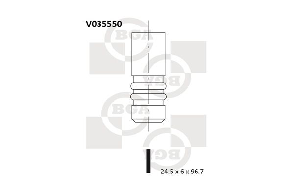 BGA Väljalaskeventiil V035550