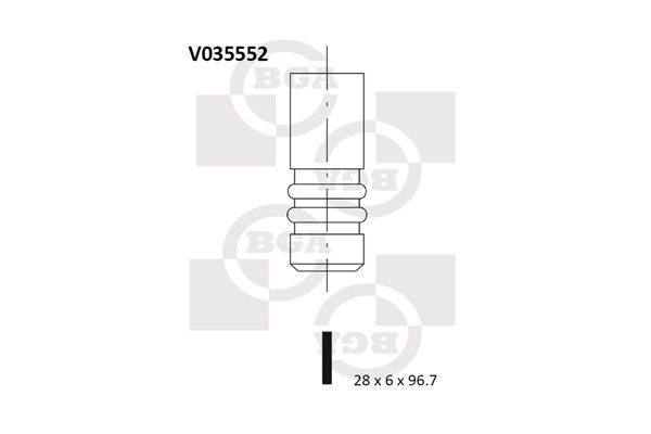 BGA Väljalaskeventiil V035552
