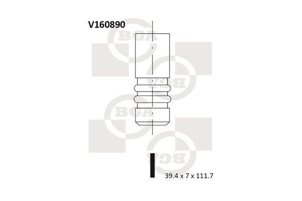 BGA Впускной клапан V160890