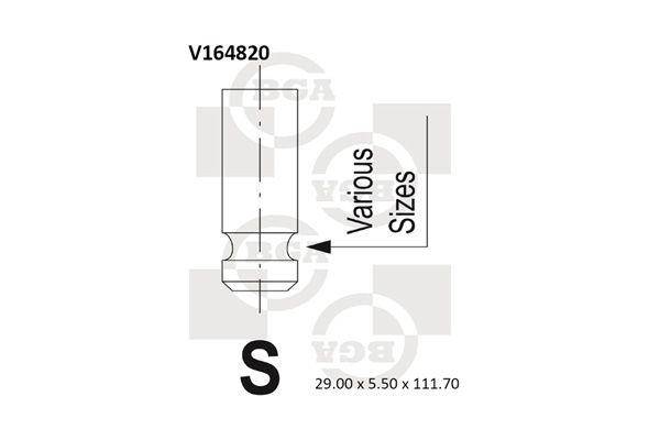 BGA Sisselaskeventiil V164820