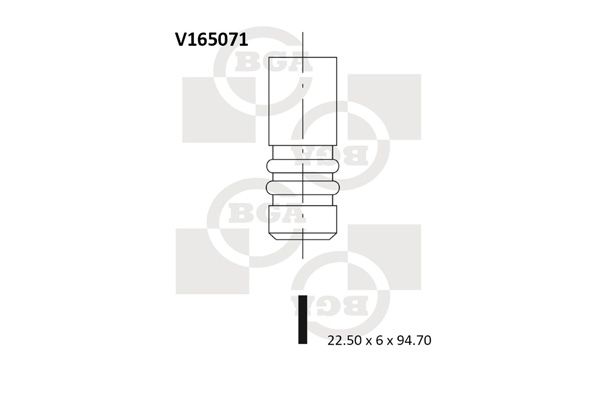 BGA Выпускной клапан V165071