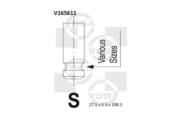 BGA Väljalaskeventiil V165611