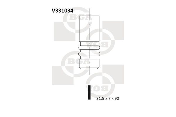 BGA Выпускной клапан V331034