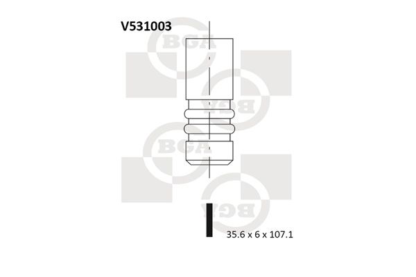 BGA Впускной клапан V531003