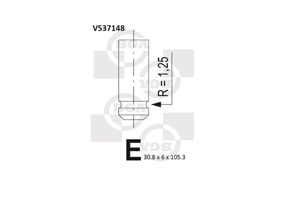 BGA Выпускной клапан V537148